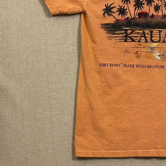 Gildan Shirt Men's Small Orange Kauai Graphic Hawaiian Red Dirt - Picture 9 of 11